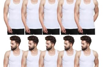 Apolo Jimmy Box Of 10 White Cotton Regular Fit Vest Innerwear Sando Baniyan For Men (M)