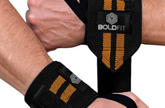Boldfit Rubber Wrist Supporter For Gym Wrist Band For Men Gym&Women With Thumb Loop Straps-Wrist Wrap Gym Accessories For Men Hand Grip&Wrist Support Sports Straps For Gym,Weightlifting -(Yellow)