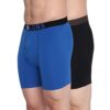 Rupa Frontline Colors Men’S Front Open Long Trunks 112 | Soft-Touch Cotton Stretch | Snug Fit | Breathable Fabric | Pack Of 2