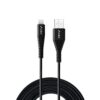 Urbn Nylon Braided Apple Certified Lightning To Usb Charge And Sync Extra Tough Cable, 4 Feet (1.2 Meters) – Black