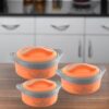 cello Hot Feast Pack of 3 Thermoware Casserole Set(1500 ml, 1000 ml, 500 ml)