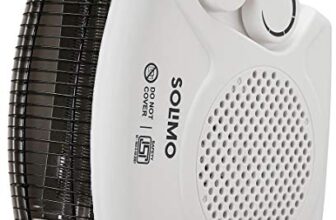 Amazon Brand – Solimo 2000/1000 Watts Room Heater With Adjustable Thermostat (Isi Certified, White Colour, Ideal For Small To Medium Room/Area)