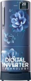 SAMSUNG 183 L Direct Cool Single Door 4 Star Refrigerator with Base Drawer  with Digital Inverter(Camellia Blue, RR20C1824CU/HL)