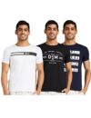 Integriti Men’S Slim T-Shirt (Pack Of 3) (Int-T-Ct-125_Black/White/Navy L)