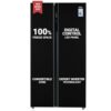 Haier 602 L Double Door Side By Side Refrigerators, Expert Inverter Technology (Hrs-682Ks, Black Steel,Magic Convertible, Made In India, Gross Volume-630L)