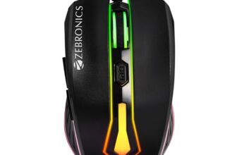 Zebronics Newly Launched Sniper High Precision Wired Gaming Mouse With 6 Buttons, Multicolor Led Lights, Dpi Switch With 800/1200/1600/2400 Dpi’S, Plug & Play, 1 Million Clicks, 87 Grams Light Mouse