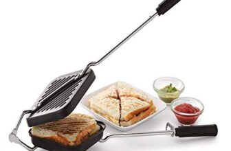 Panca Non-Stick Gas Toaster Sandwich Maker | Regular Grill Sandwich Maker – Black