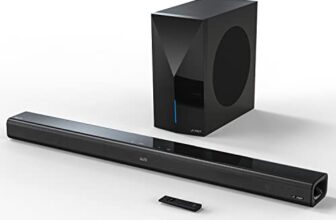 F&D Ht-388D 240W 2.1 Channel Dolby Digital Plus Sound Bluetooth Soundbar With Wireless Subwoofer & Remote Home Theatre, Powerful Bass, Bright Led Display, Hdmi (Arc), Optical, Usb