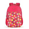 Lavie Sport 26 Litres Lime Floral Printed School Backpack For Girls | Stylish And Trendy Casual Backpack