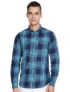 The Indian Garage Co Adult Men’S Regular Fit Shirt (0722-Sh339-01_Blue M)