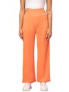 Kotty Womens High Rise Regular Solid Trousers Light Orange