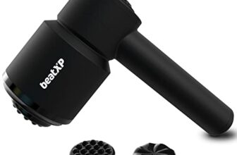 Beatxp Blaze Pro Handheld Wireless Full Body Massage Machine With Variable Speed Massager Machine For Pain Relief & Relaxation| Torque Motor & Type-C Fast Charging(Black)