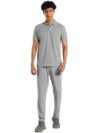 Nobero Men’S Grey Melange Airport Polo T-Shirt & Joggers Co-Ord Set – Grey Polo T-Shirt & Joggers Set – Regular Fit Co-Ord Set For Men – M