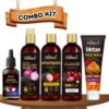 Phillauri Red Onion Blackseed Hair Combo Kit with Ubtan Facewash Combo Kit(5 Items in the set)