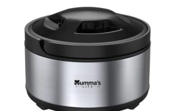 Mumma’S Life Stainless Steel Thermoware Casserole With Lid For Roti/Chapati | Double Wall Insulated Hot Pot For Hot Meal/Chapati/Curry Set Of 1 (1500Ml)