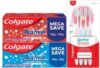 Colgate MaxFresh Red 300g & Blue 300g Toothpaste with Gentle Sensitive Toothbrush 4pcs(1 Items in the set)