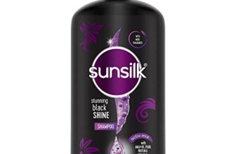 Sunsilk Black Shine, Shampoo, 1L, For Shiny, Moisturised & Fuller Hair, With Amla + Oil & Pearl Protein, Paraben-Free