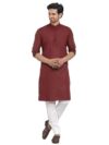 Lookmark Men’S Cotton Blend Yellow Straight Kurta(Kurta 02-M_)