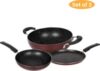 SigriWala Classic Long Life Durable Non-Stick Coated Cookware Set(Aluminium, 3 – Piece)