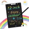 Arrx 12Inch Lcd Pad Writing Pad Notepad Erasable & Rechargeable For Kids & Adults(Black)
