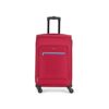 Aristocrat Nile 57 Cms Small Cabin Polyester Soft Sided 4 Wheels 360 Degree Rotation Luggage- Suitcase, Red