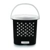 Cello Fusion Plastic Pedal Dustbin, Big, Black