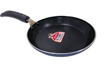 Crystal Aluminium Induction Base Non-Stick Taper Fry Pan, Multicolor
