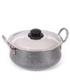 Hometales Aluminium Cookware Handi (20Cm), Capacity 2200Ml, Hammertone Finish