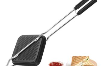Panca Non-Stick Gas Toaster Sandwich Maker | Regular Grill Sandwich Maker – Black