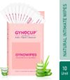 Gynocup Natural Intimate Refreshing & Clean Wipes – Set-10 Intimate Wipes(10 Sheets, Pack Of 10)