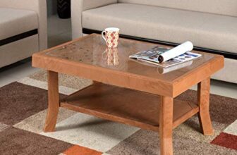 Nilkamal Cntbl2Cg Contemporary Center Coffee Table/Tea Table/Teapoy For Home/Living Room/Office & Outdoor. (Pear Wood)