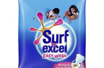 Surf Excel Easy Wash Detergent Powder 5 Kg | Superfine Washing Powder | Dissolves Easily & Removes Tough Stains | Suitable For All Washing Machines, 1 Count
