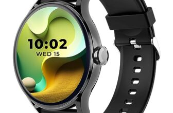 Beatxp Flare Pro 1.39” Hd Display Bluetooth Calling Smart Watch, 100+ Sports Modes, Heart Rate Monitoring, Spo2, Ai Voice Assistant, Ip68 – Black