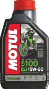 Motul 5100 4T15W-50 Techno Ester Synthetic Blend Engine Oil(1 L, Pack Of 1)