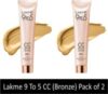 Lakmé 9 to 5 Complexion Care Face Cream Foundation(Bronze, 60 g)