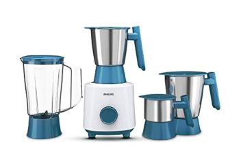 Philips Hl7536/01 Mixer Grinder, Only 4 Jars (With Blender Jar) – 500 W, Bigger Jar Sizes, With 5 Year Warranty On Motor