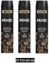 Axe Dark Temptation Deodorant Spray  –  For Men(645 Ml, Pack Of 3)