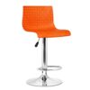 Da Urban® Presho Height Adjustable & Revolving Bar Stool/Kitchen Chair/Cafetaria Chair Orange (1 Pc)