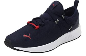 Puma Mens Pacer Fire Peacoat-High Risk Red Sneaker – 12 Uk (38046903)