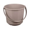 Kuber Industries Bucket | Plastic Bucket For Mopping | Bucket For Cleaning | Storage Container Bucket | Water Storage Bucket | Bathroom Bucket | Plain Bucket | 5 Ltr | Brown