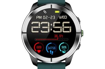Tagg Kronos Ii Smartwatch With 1.32″ Large Crystal Hd Display, 360° Health Suite, Activity Tracker, 24 Sports Modes, Live Watch Faces, Sleep Monitor, Ip67 Waterproof (Green)