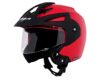 Vega Crux Isi Certified Flip-Up Helmet For Men And Women With Clear Visor(Red, Size:M)