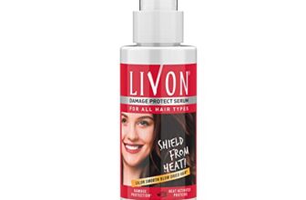 Livon Damage Protect Serum For Women & Men|Protection Upto 250°C & 2X Less Hair Breakage| With Heat Activated Proteins | 100 Ml