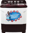 Intex 8 Kg With Air Dry Technology, Pulsator Design, Magic Filter Semi Automatic Top Load Washing Machine Maroon, White(Sa80Fbpt)