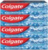 Colgate Maxfresh Blue Gel Peppermint Ice Toothpaste(600 G, Pack Of 4)