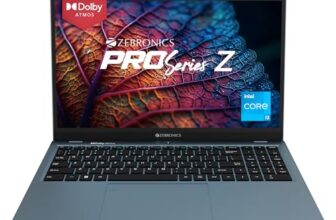 Zebronics Pro Series Z Nbc 3S, Intel Core 12Th Gen I3 Processor (8Gb Ram | 512Gb Ssd), 15.6-Inch (39.6 Cm) Ips Display, (Ultra Slim | 38.5 Wh Large Battery | Windows 11 | Blue | 1.76 Kg)