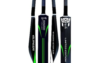 Cockatoo Destructor Bat L Power Series L Academy Size (34″ X 4.5″) L Classic Black L Precision Striking L Heavy Duty Plastic Cricket Bat L For Ages 15 And Above L Men, Women & Children (34, 4.5)