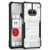 Fashionury Shockproof Crystal Clear Back Cover For Nothing Phone 2A 5G | Protective Design | 360 Degree Protection | Transparent Back Cover For Nothing Phone 2A (Pc, Tpu | (Black Bumper)