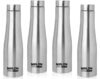 NIRLON TallBell Single Wall Water 1000 ml Bottle(Pack of 4, Silver, Steel)