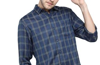 Ketch Men’S Slim Fit Shirt (Khsh000632_Blue L)
